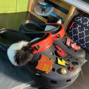 CROCS | Shoes | Cruella Crocs Glitter Heel Platform Clogs Never Worn |  Poshmark